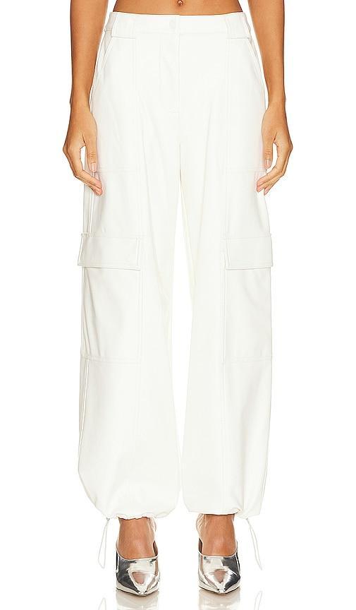 Womens Sofia Vegan Leather Cargo Pants Product Image