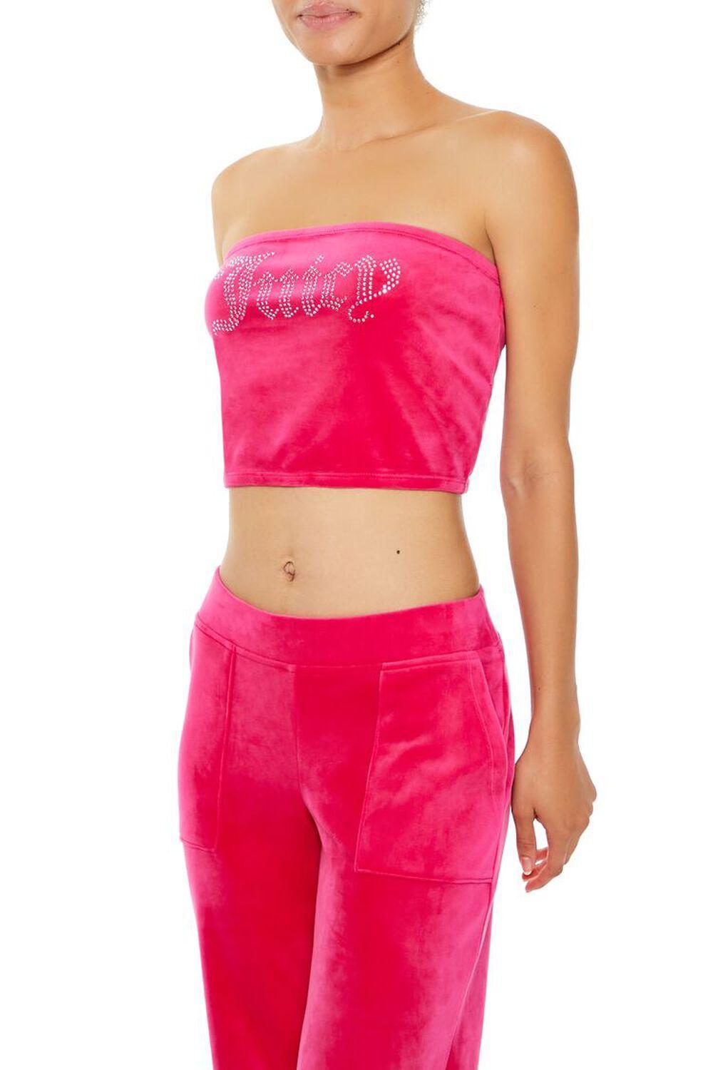Juicy Couture Rhinestone Tube Top | Forever 21 Product Image