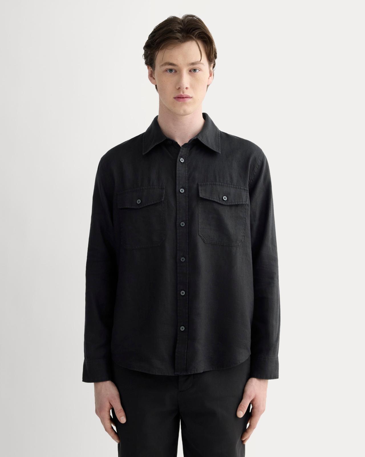 The Linen Utility Shirt Product Image