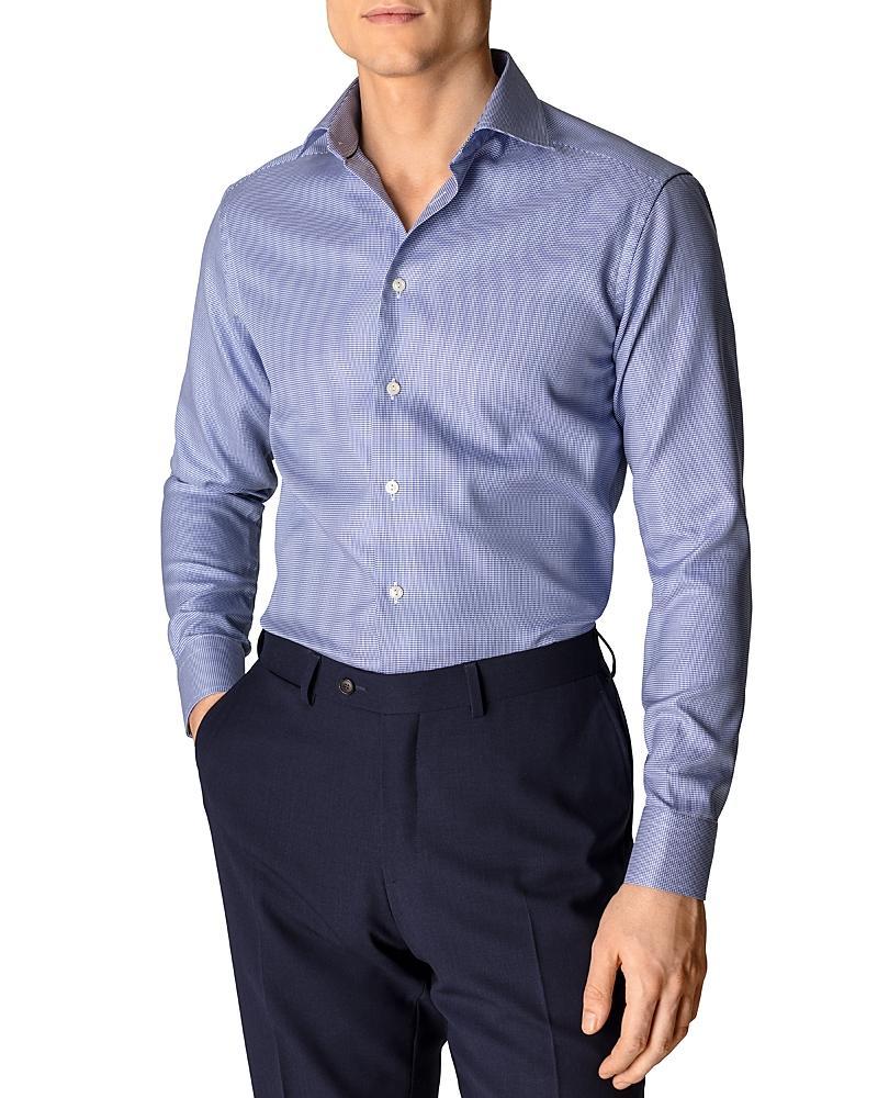 Mens Slim-Fit Houndstooth Dress Shirt Product Image