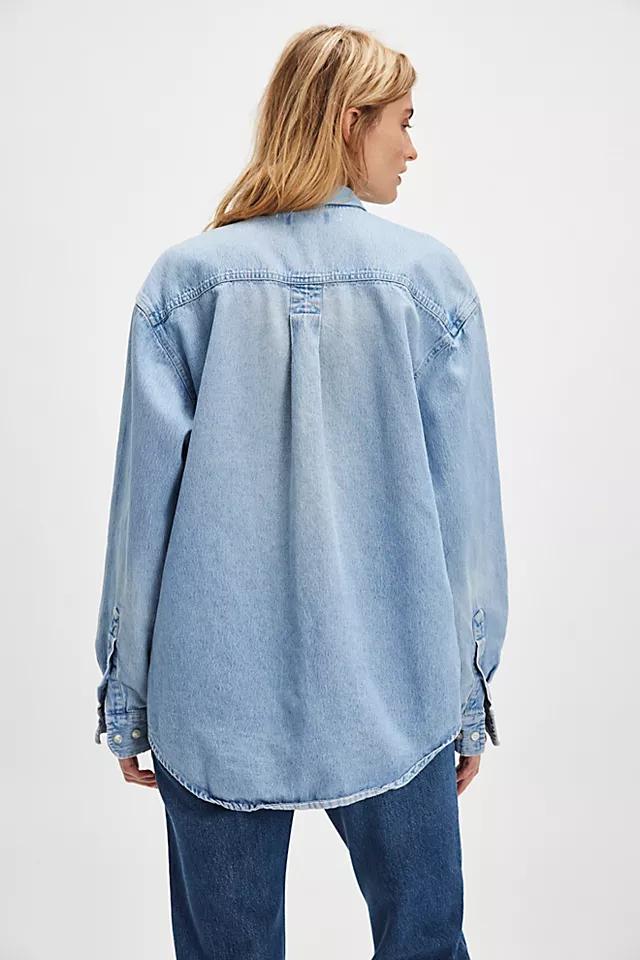 Tricia Fix Denim Tie Top Product Image