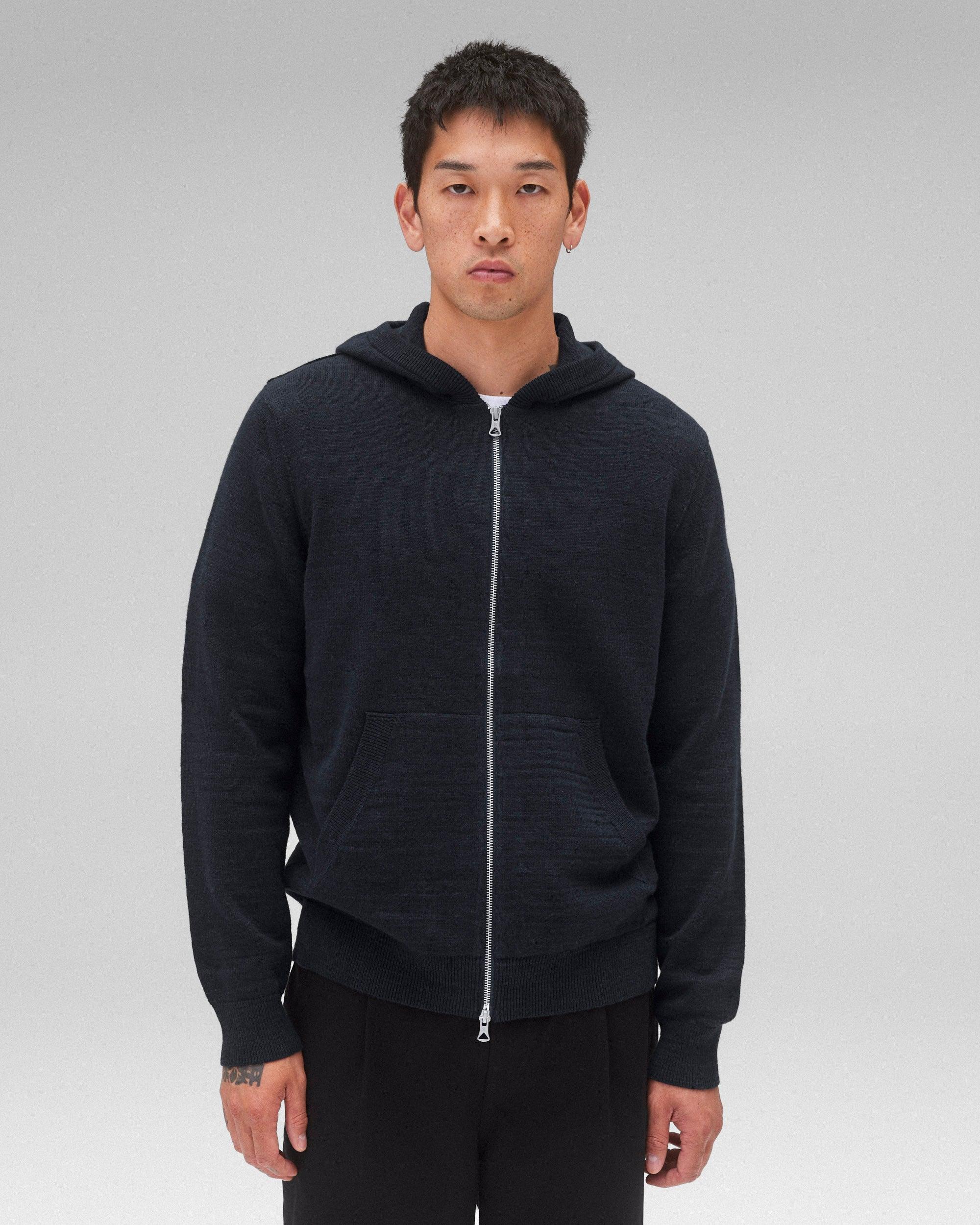 Cotton Slub Laurel Zip Hoodie Male Product Image