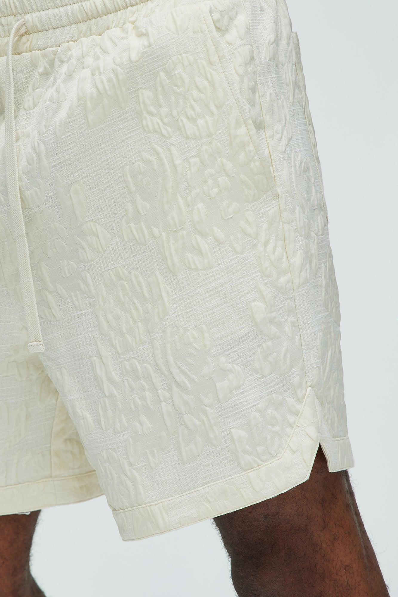 Bartlett Jacquard Shorts - White/combo Product Image