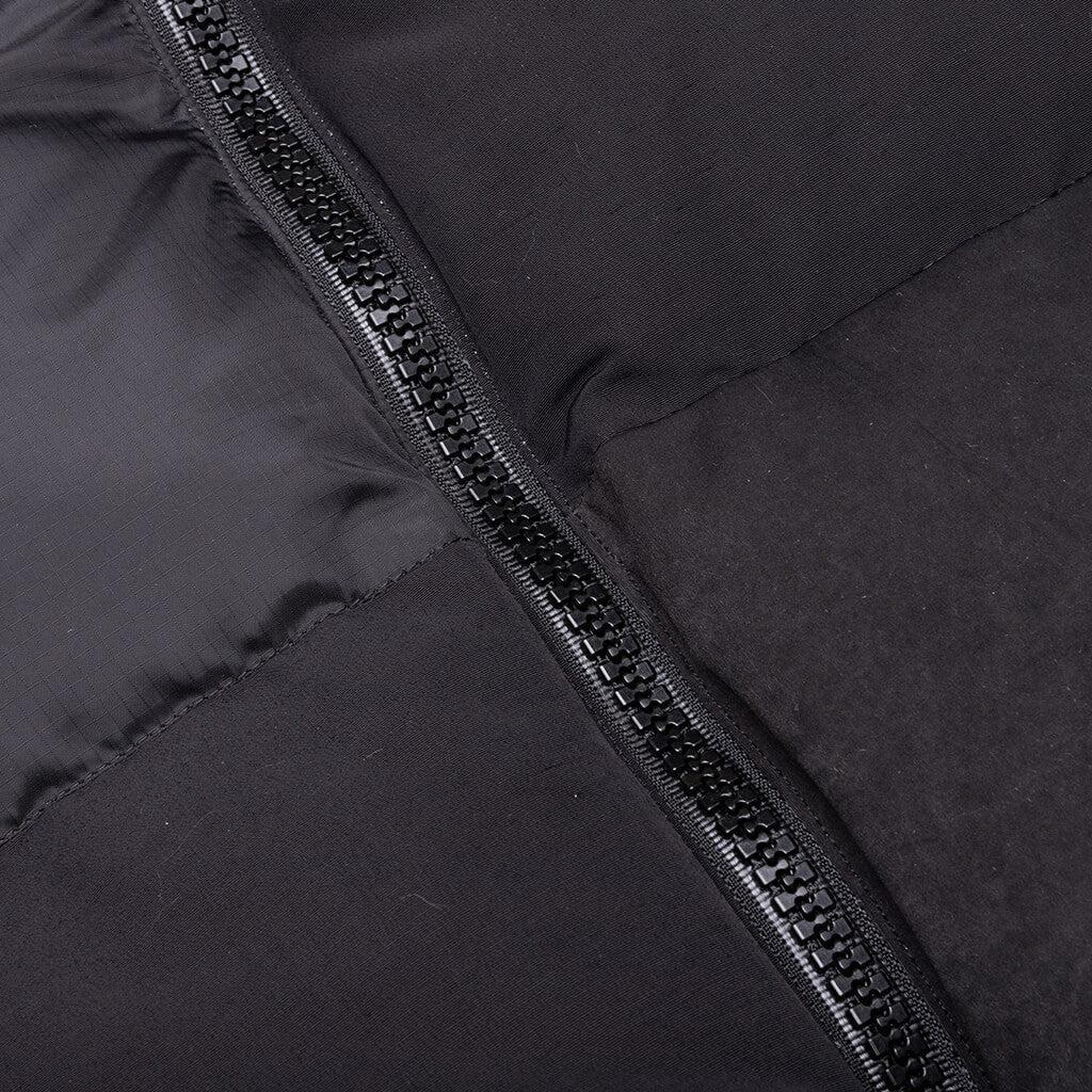 Faux Suede Mix Vest - Black Male Product Image