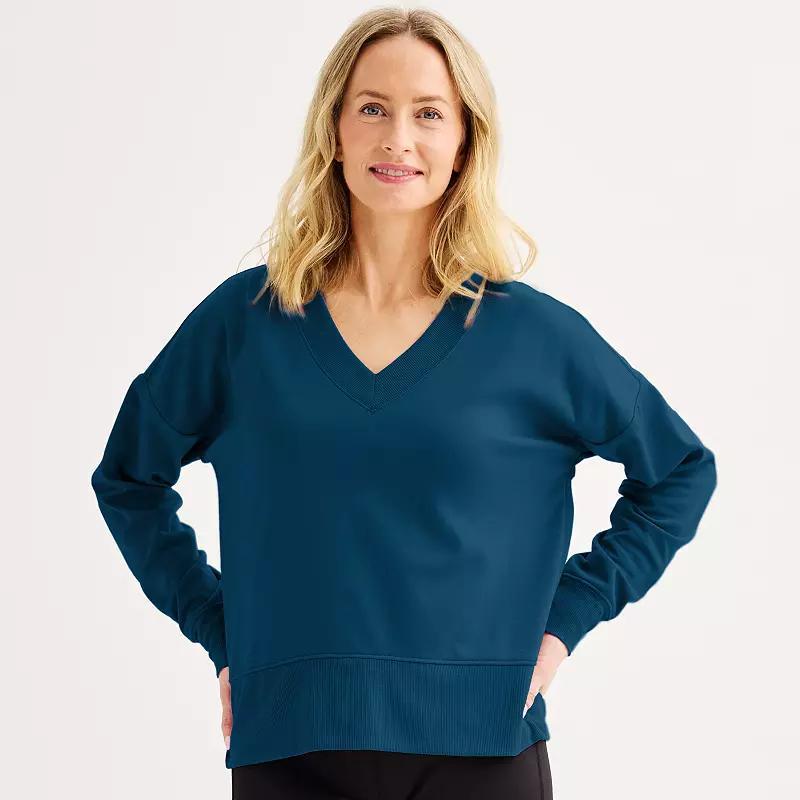 Womens Tek Gear Stretch Fleece V-Neck Pullover Product Image