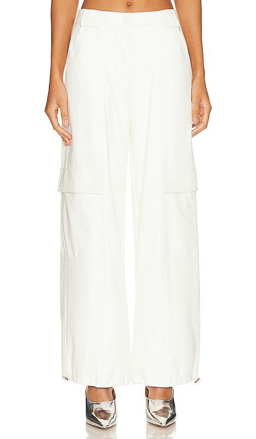 Womens Sofia Vegan Leather Cargo Pants Product Image