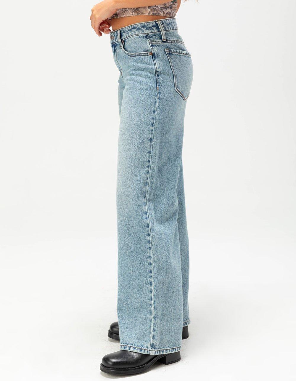 RSQ Womens High Rise Baggy Jeans - MEDIUM WASH Product Image