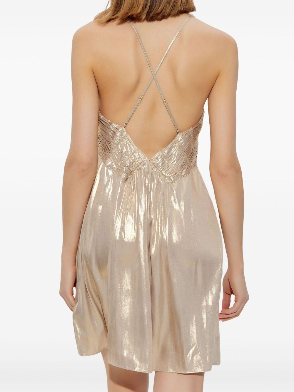 metallic-effect mini dress Product Image