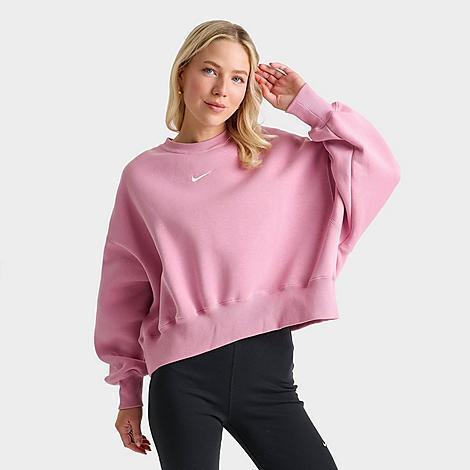 Nike Womens Sportswear Phoenix Fleece Oversized Crewneck Sweatshirt Product Image