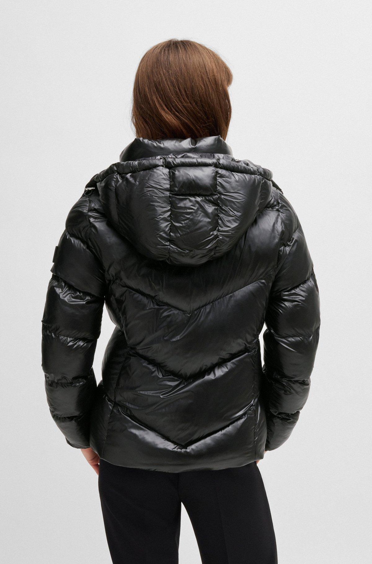 Water-repellent padded jacket with adjustable hood Product Image