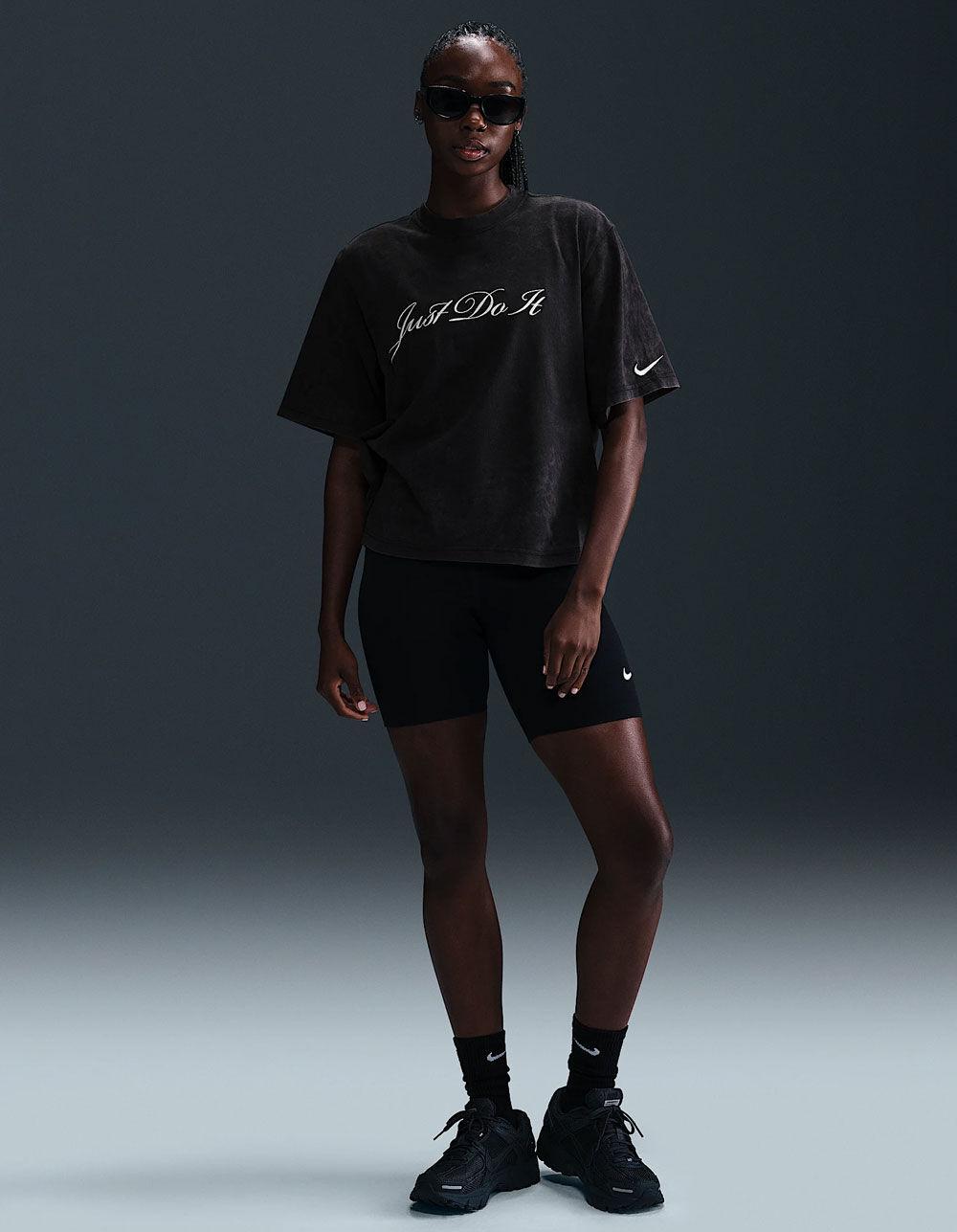 NIKE Sportswear Womens Boxy Tee - WASHED BLACK Product Image