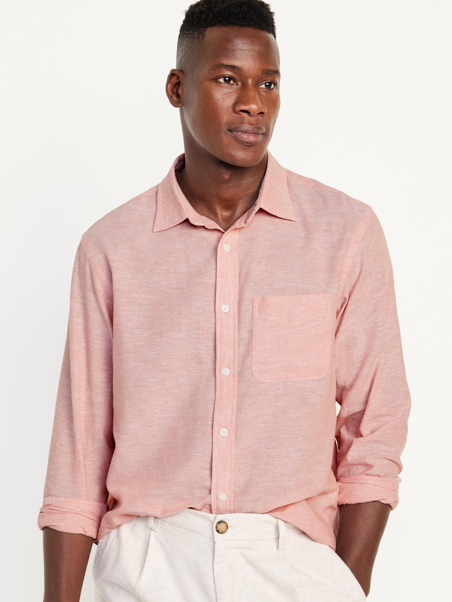Classic Fit Everyday Linen-Blend Shirt Product Image