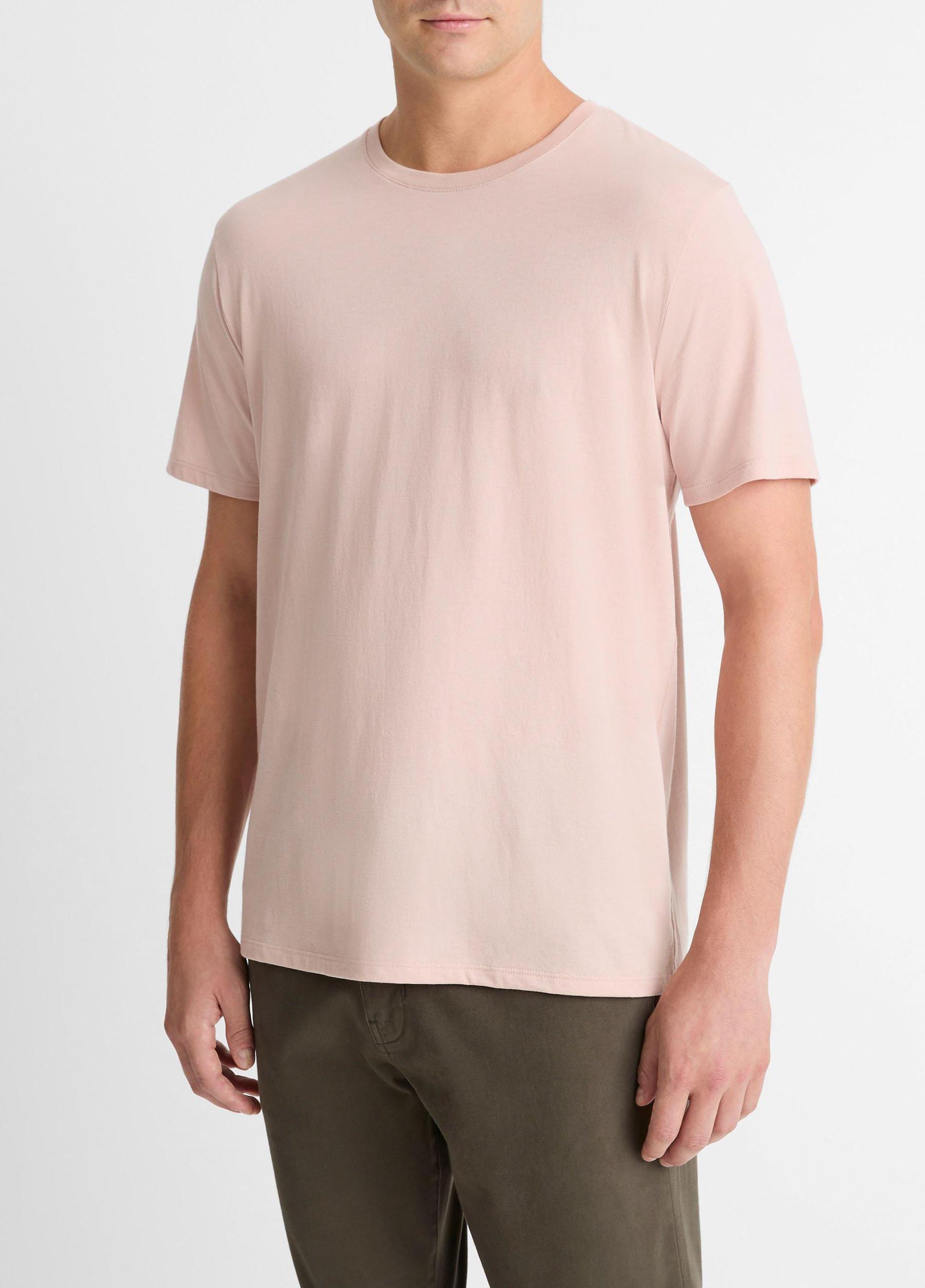 Mens Pima Cotton Crew Neck T-Shirt, Blue Hour, Size S Vince Product Image