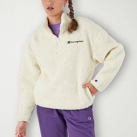 Champion Sherpa 1/4 Zip (Natural) Women's Clothing Product Image