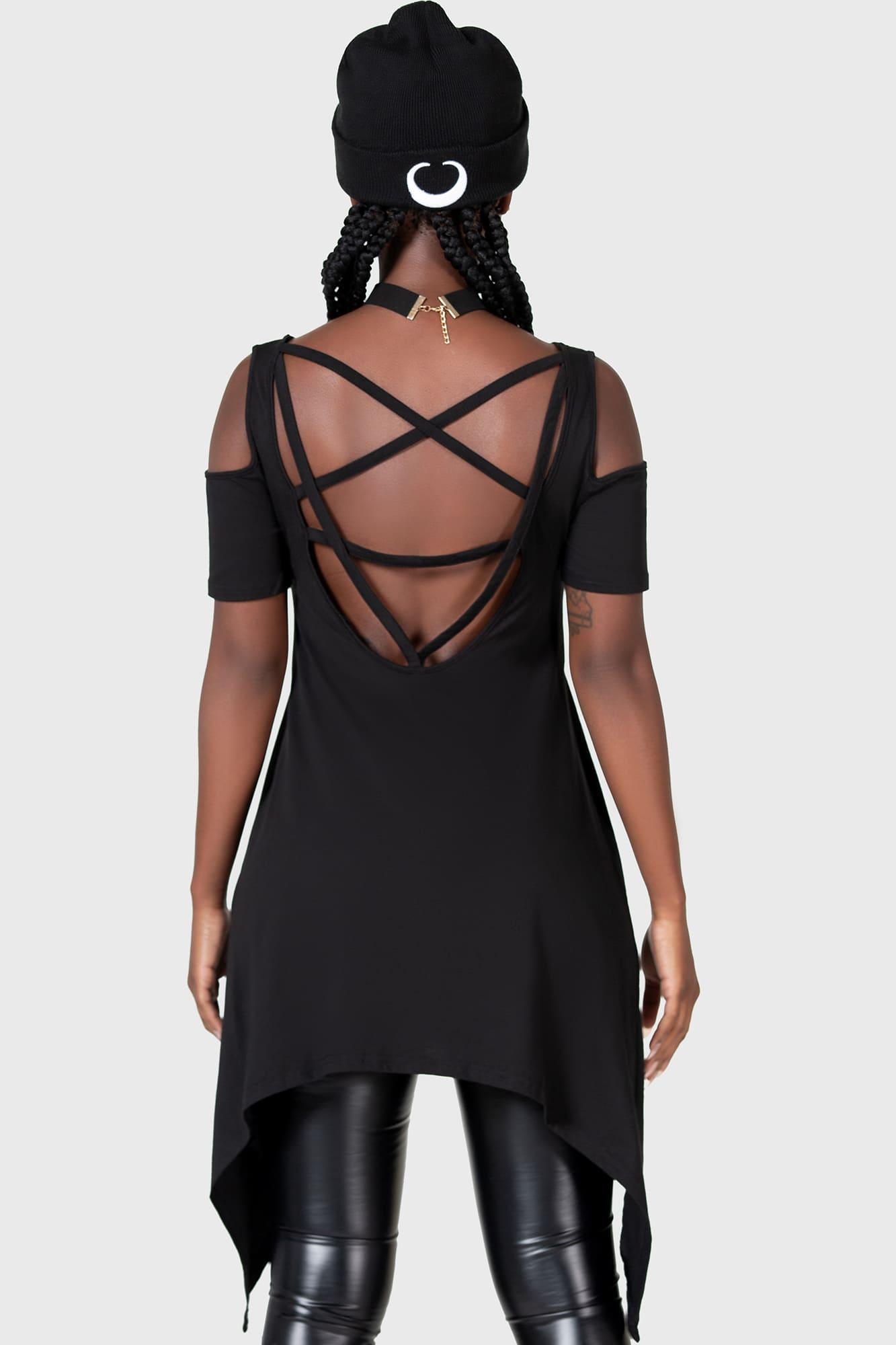 Witchiness Cold Shoulder Top - Resurrect Female Product Image