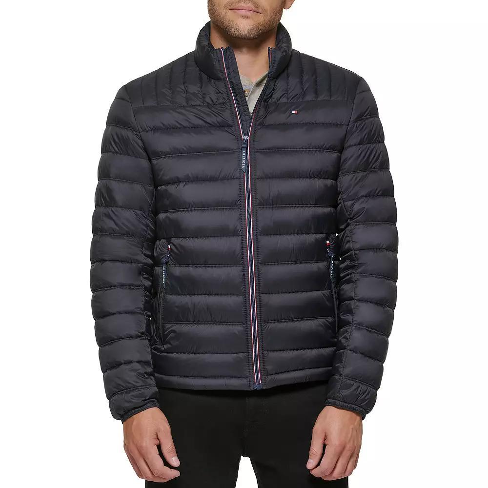 Big & Tall Tommy Hilfiger Stand Collar Packable Puffer Jacket, Mens Product Image