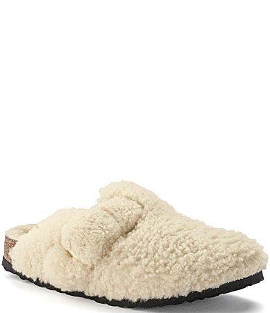 Birkenstock Womens Boston Big Buckle Teddy Shearling Clogs Product Image