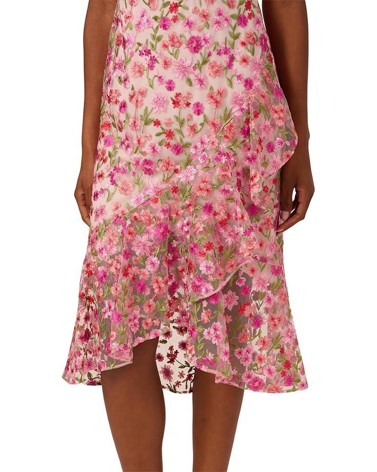 Floral Embroidery Short Dress Product Image