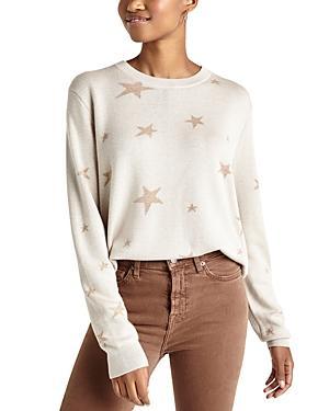 Splendid Natalie Star Sweater Sand) Women's Sweater Product Image