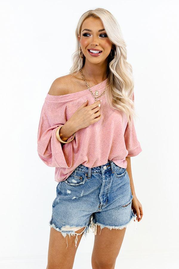 Central Avenue Sweetness Top In Pink Product Image