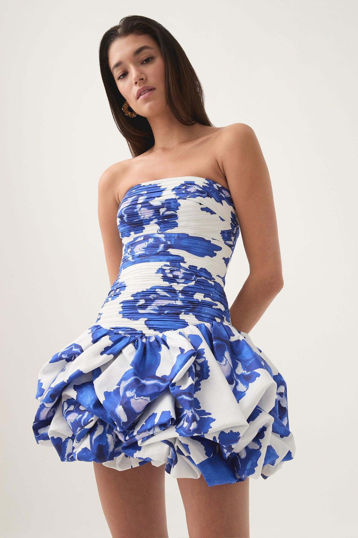 Violette Bubble Hem Mini Dress Product Image