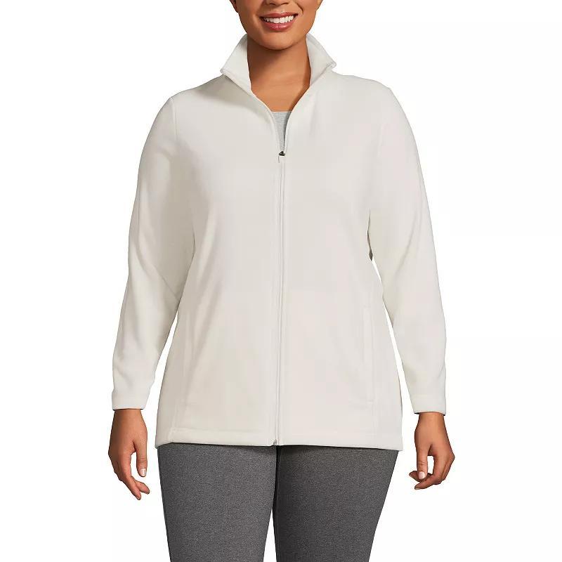 Plus Size Lands' End Full Zip Fleece Jacket, Women's, Size: 2XL, Rich Red Product Image