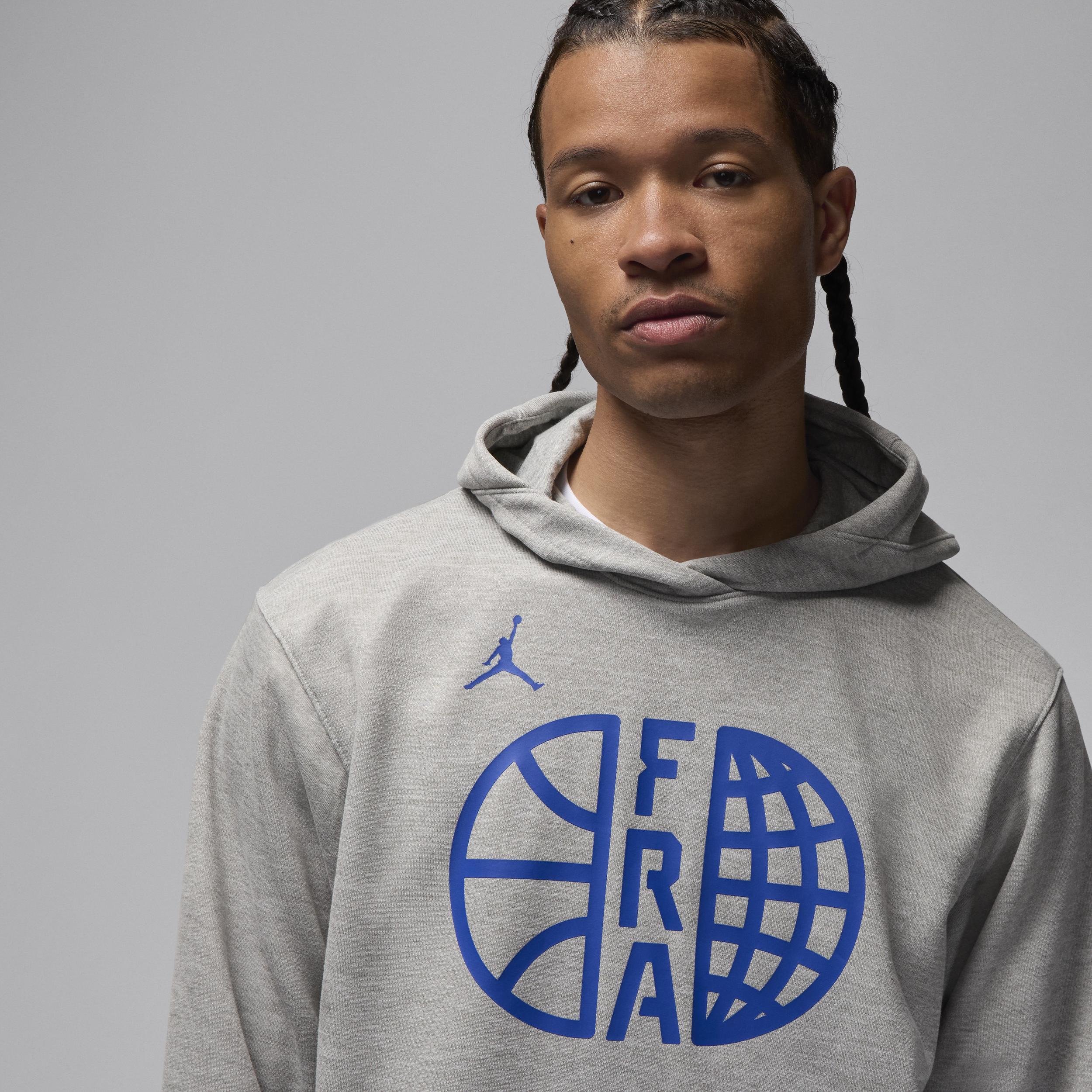 France Practice Men's Nike Basketball Fleece Hoodie Product Image