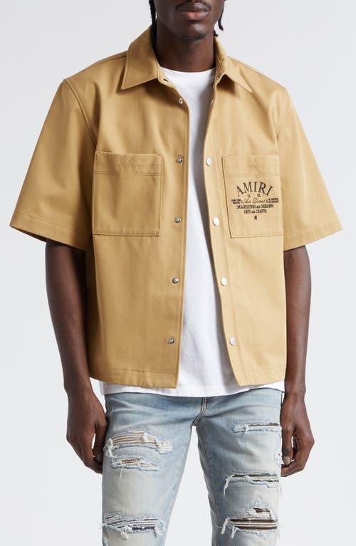Amiri Arts District Camp Shirt in Tan Product Image