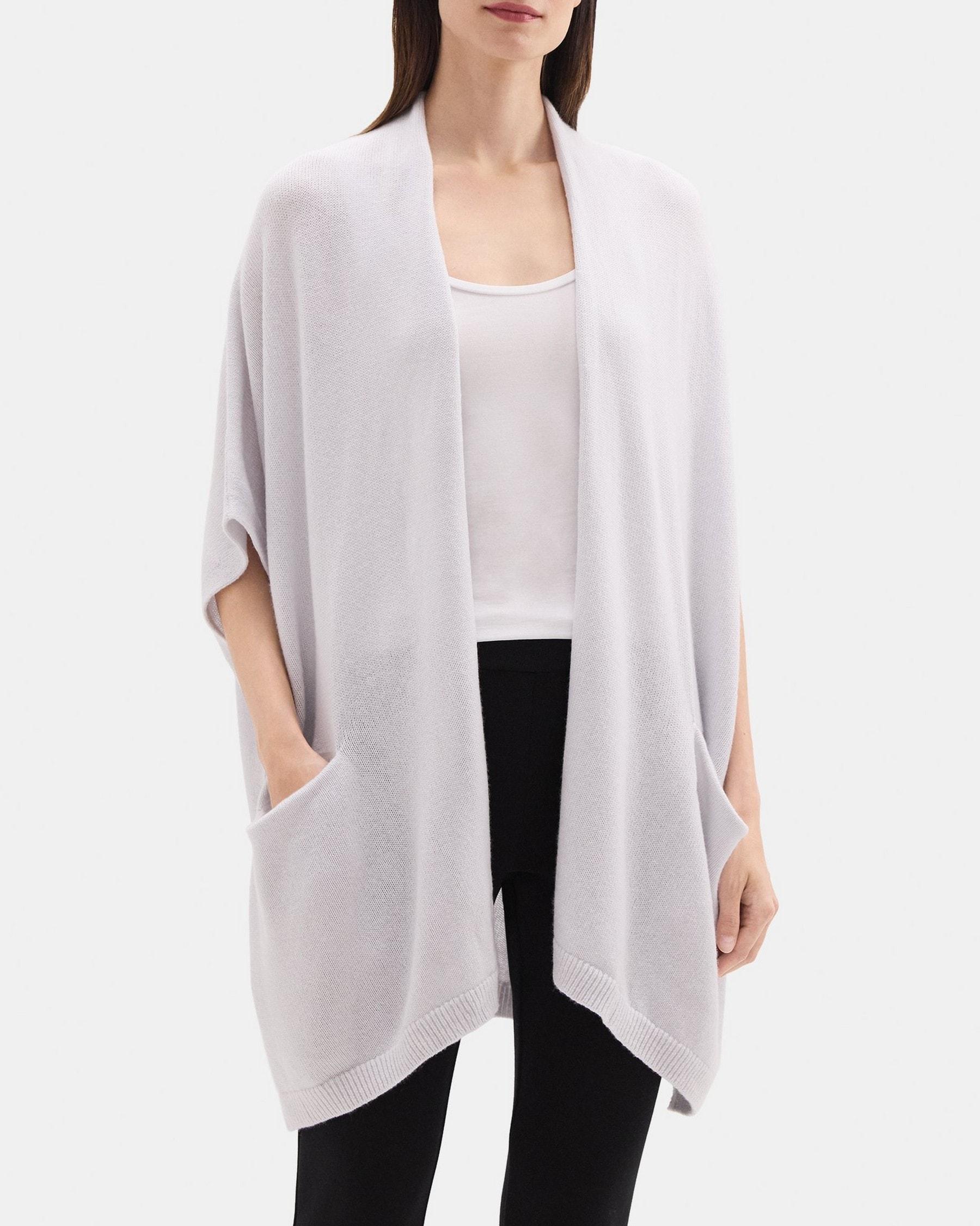 Knit Poncho in Wool-Cashmere Product Image