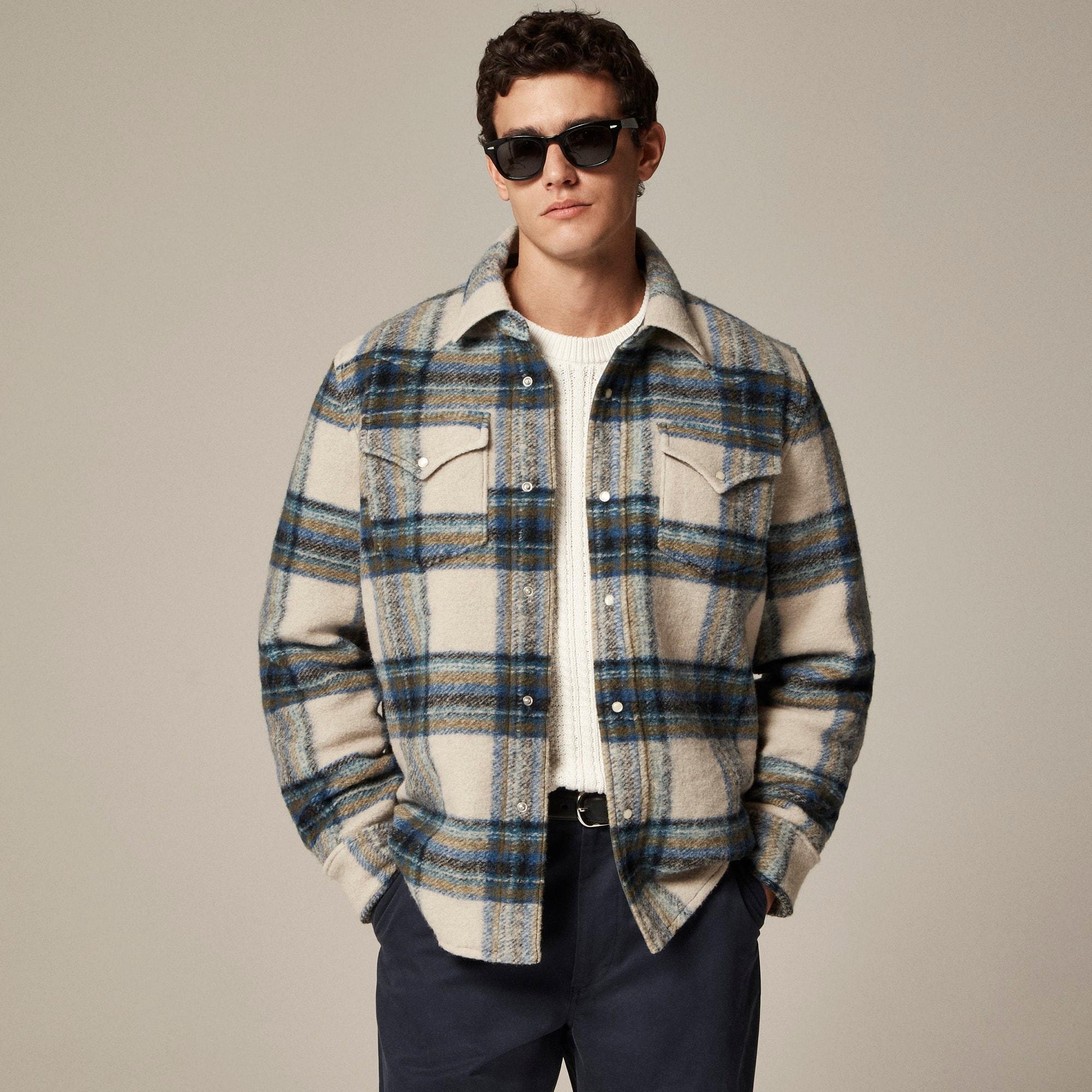Wool-blend western shirt-jacket Product Image