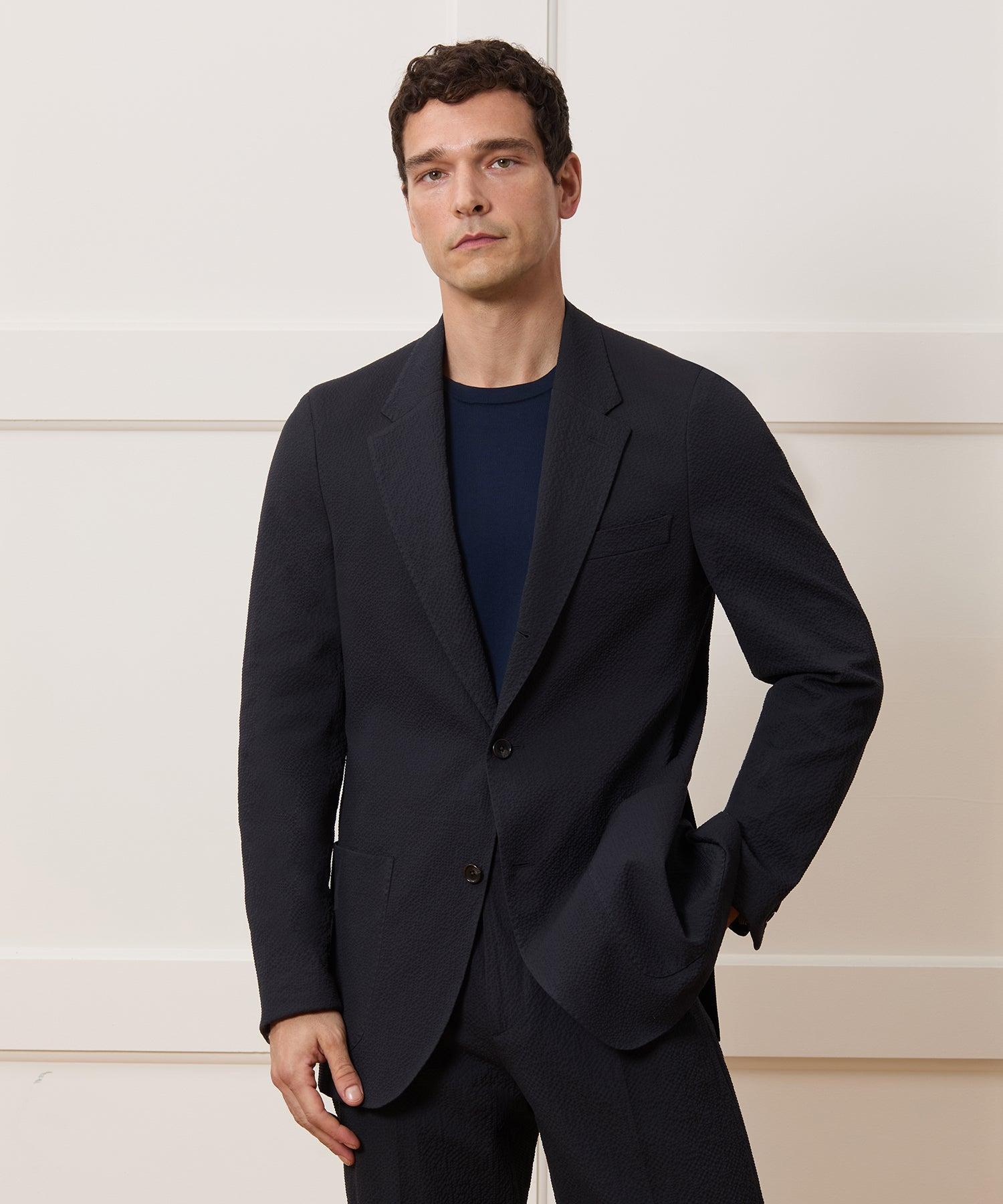 Italian Seersucker Side Tab Trouser Product Image