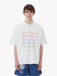 LOGO POLO SHIRT - PRIDE CAPSULE in white | JW Anderson US  Product Image