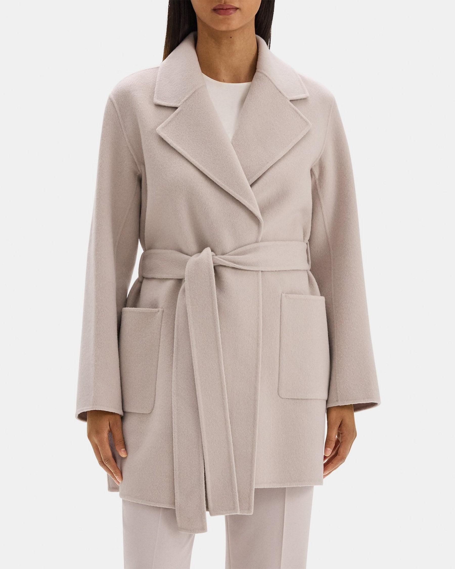 Robe Coat in Double-Face Wool-Cashmere Product Image
