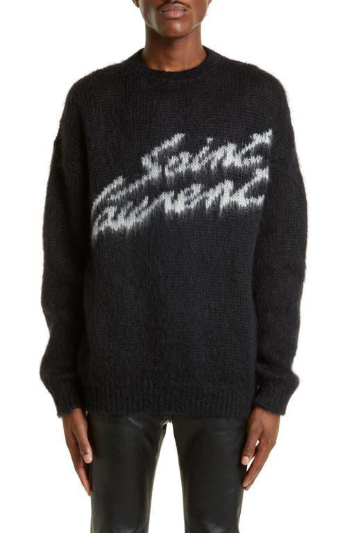 Mens Mohair-Blend Logo Sweater Product Image