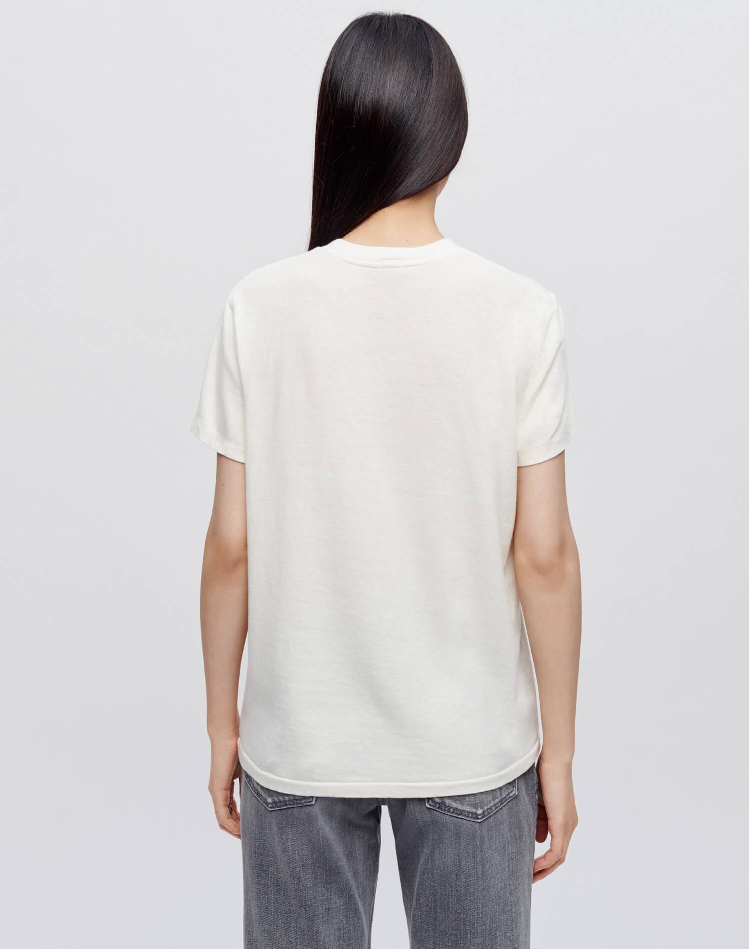 70s Loose "Rodeo Drive" Tee - Vintage White Female Product Image