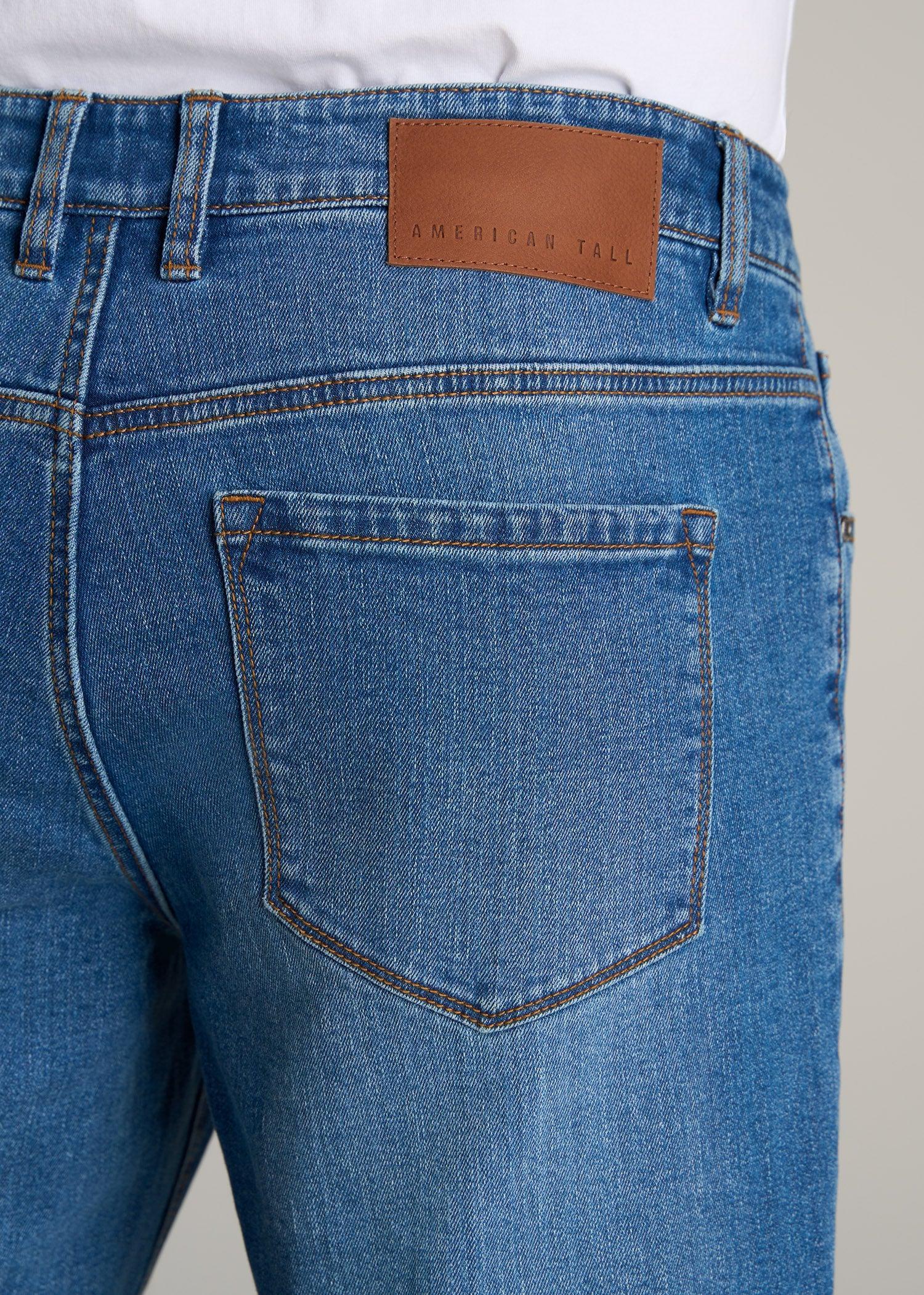 Carman TAPERED Jeans for Tall Men in Classic Mid Blue Product Image