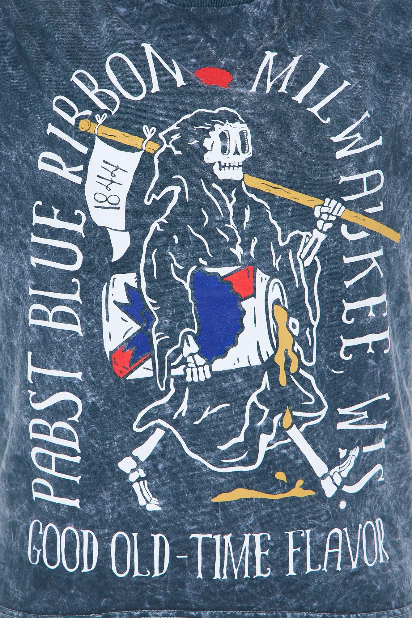 PBR Reaper Washed Oversized Tee - Charcoal Product Image