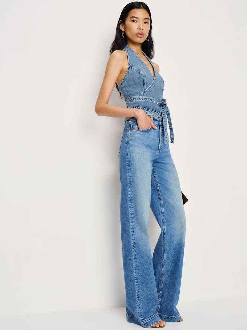 Bex Super Stretch High Rise Wide Leg Jeans Product Image