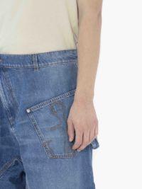 TWISTED WORKWEAR DENIM SHORTS in blue | JW Anderson US  Product Image