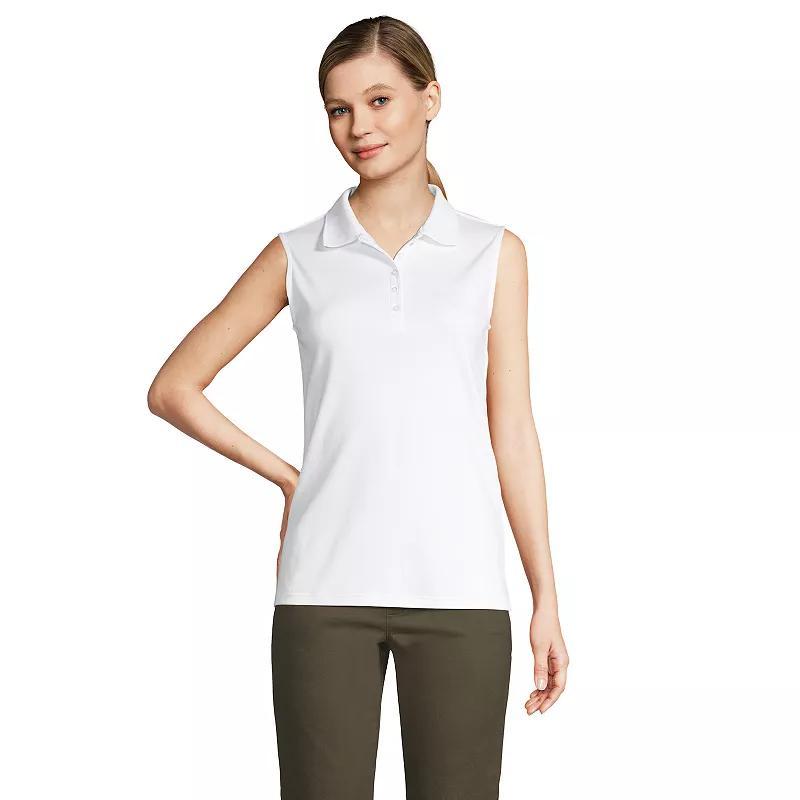 Petite Lands End Supima Cotton Polo Tank Top, Womens Product Image