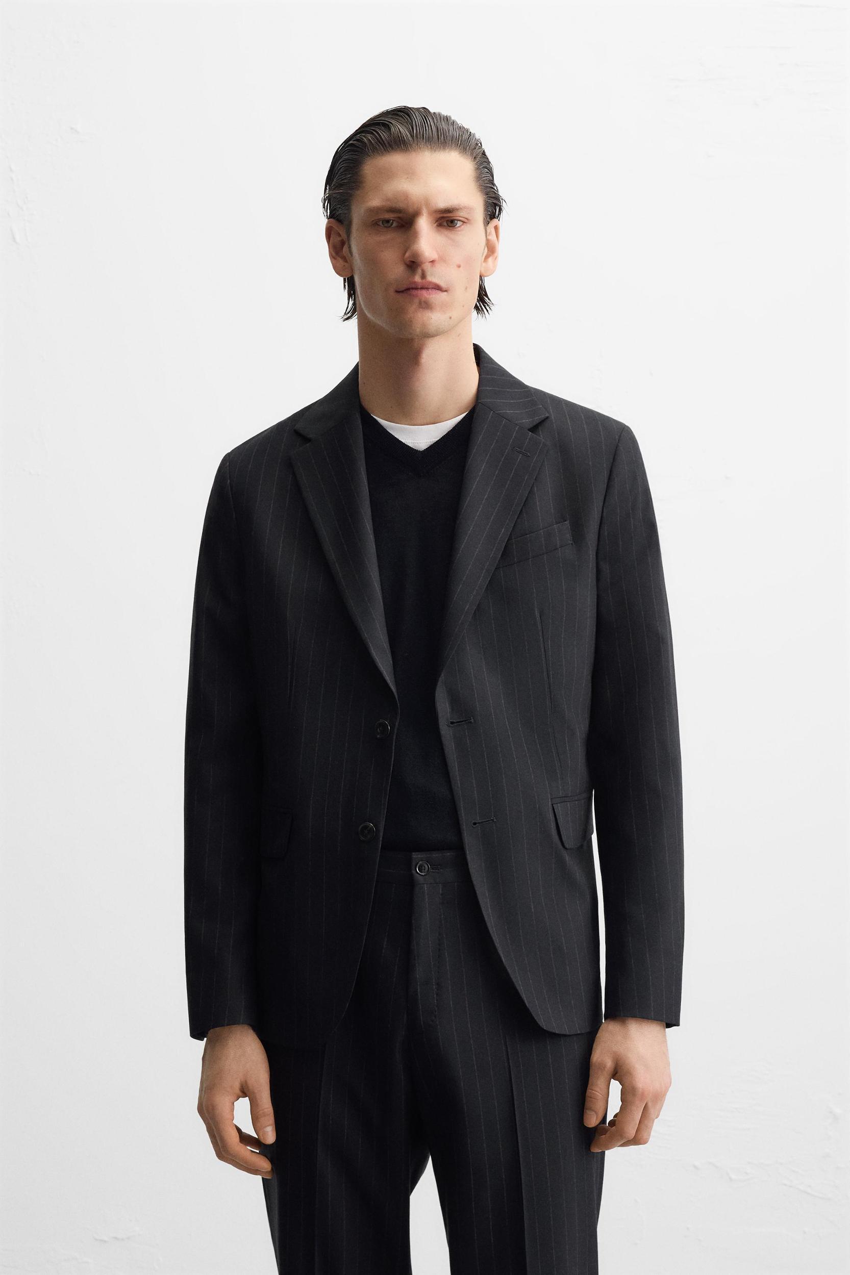 PINSTRIPE SUIT JACKET Product Image