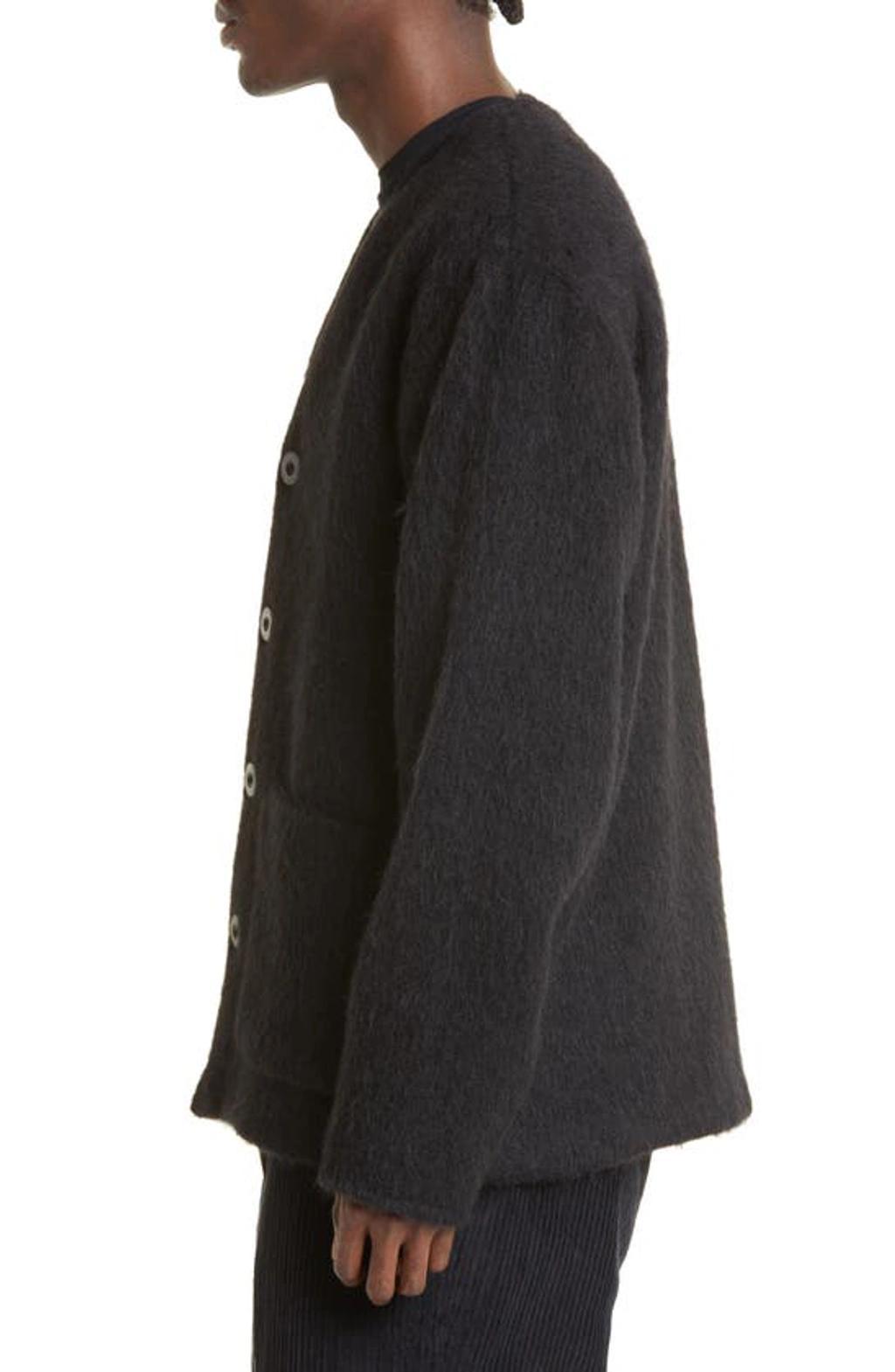 OUR LEGACY Black Brushed Wool Cardigan Product Image