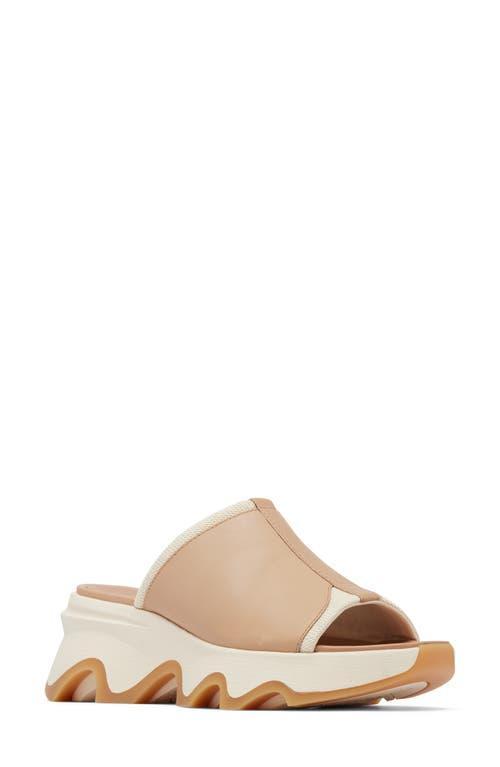 SOREL Kinetic Impact Slide High Sandal (Honest Beige/Honey White) Women's Shoes Product Image
