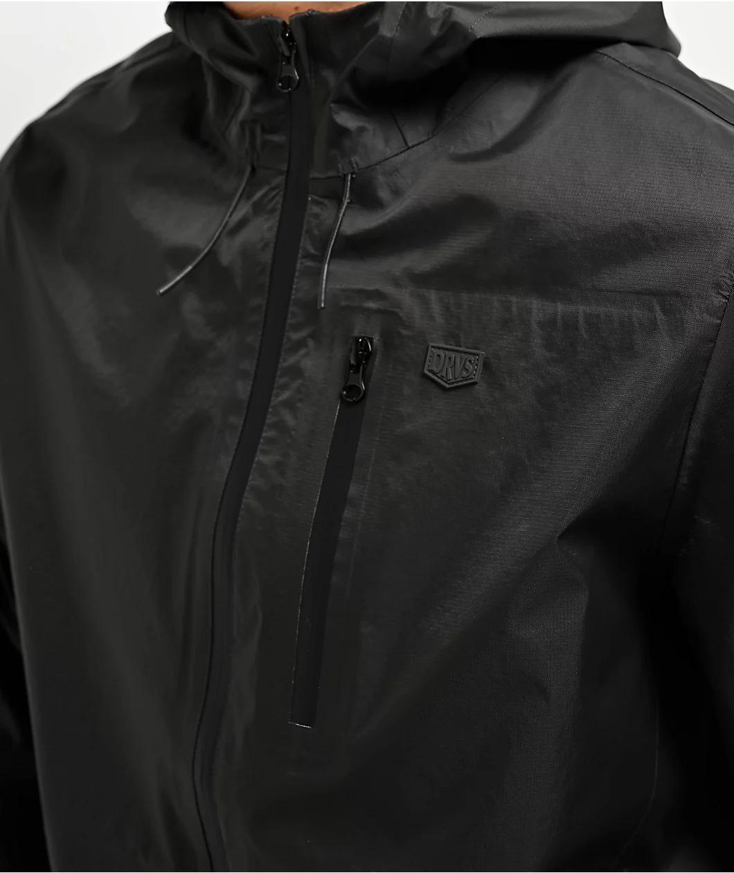 Dravus Tidal Black Rain Jacket Product Image