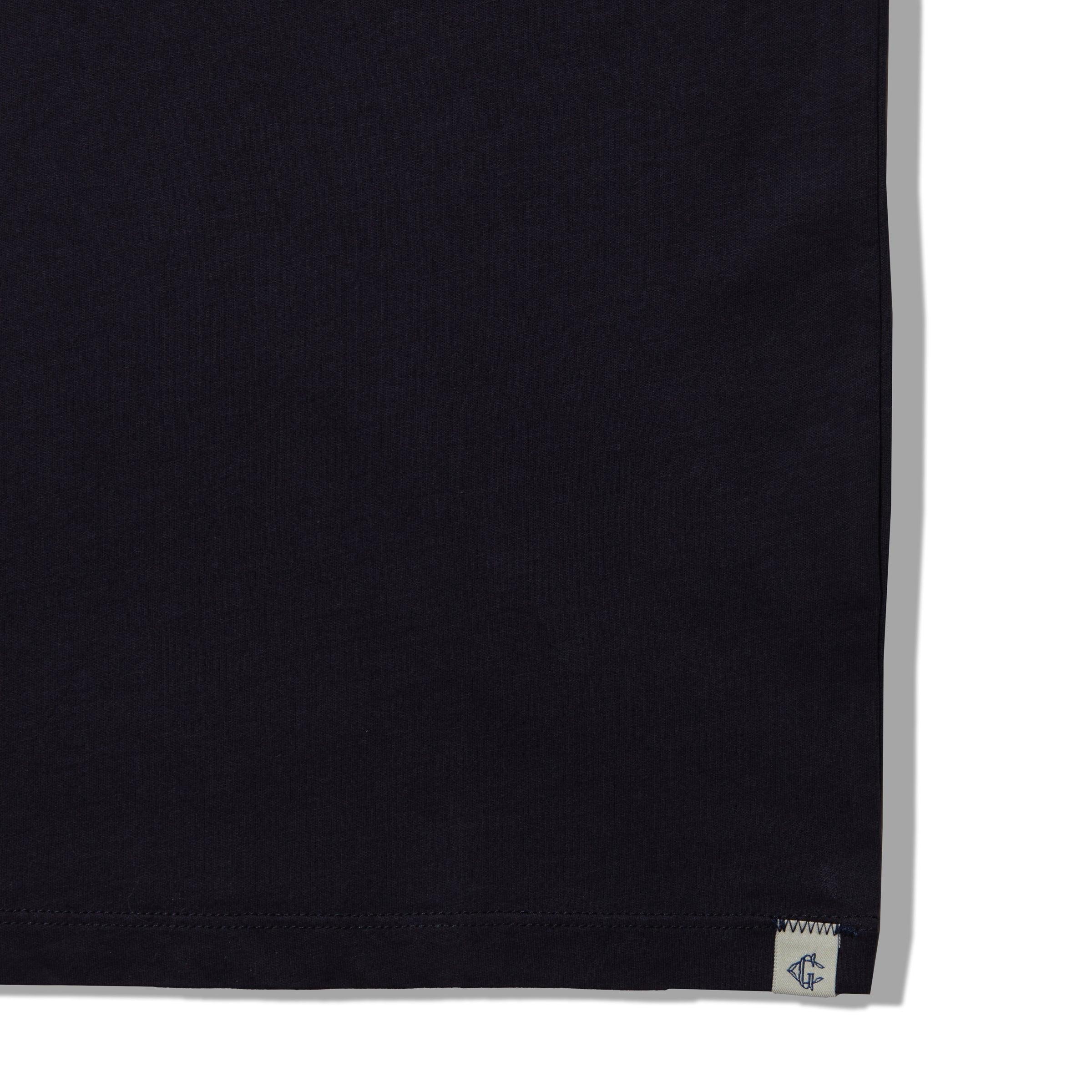 Pima Cotton Pocket Tee - Navy Product Image