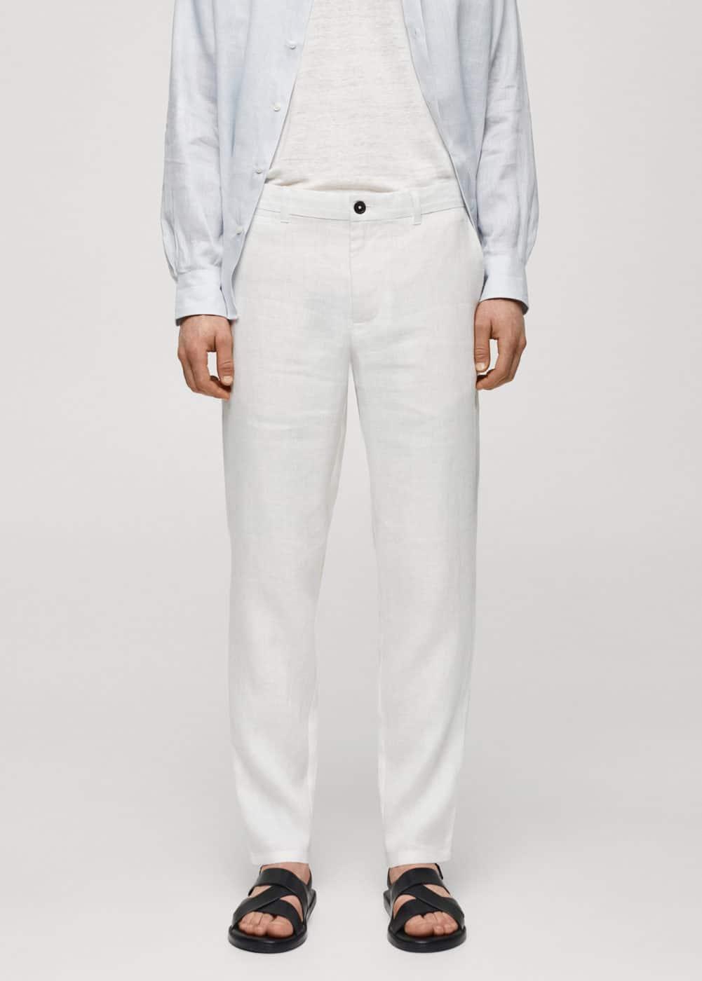 Mango Mens Cotton Trousers Product Image