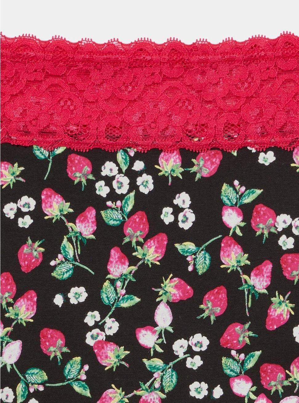 Mid-Rise Hipster Lace Trim Panty Product Image