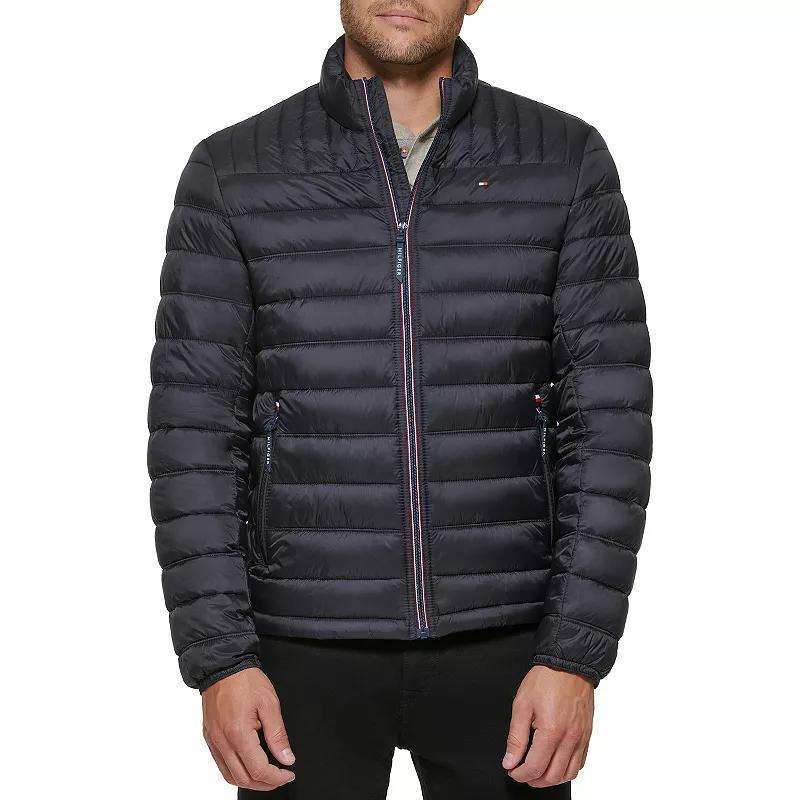 Big & Tall Tommy Hilfiger Stand Collar Packable Puffer Jacket, Mens Product Image