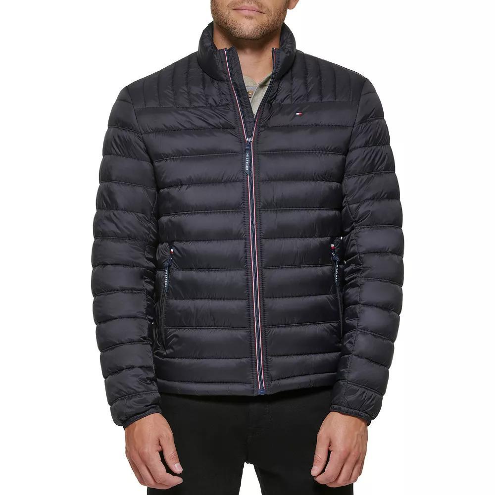 Big & Tall Tommy Hilfiger Stand Collar Packable Puffer Jacket, Mens Product Image