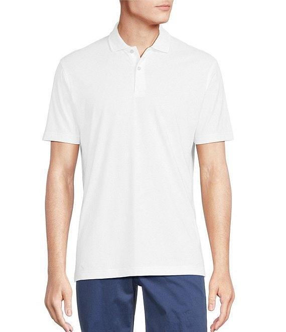 Cremieux Blue Label Classic Fit Stretch Jersey Solid Short Sleeve Polo Shirt Product Image